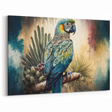 Exotic Parrot Wall Art - Elegant Parrot Canvas for Nature-Inspired Decor