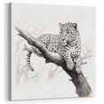 Elegant Cheetah Wall Art - Monochrome Cheetah Canvas for Modern Decor