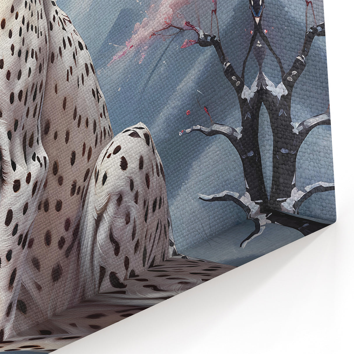 Mystical Cheetah Wall Art - Cheetah Canvas with Moonlit Landscape