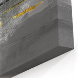 Abstract Line Art with Gold Accents – Modern Strokes and Lines Canvas