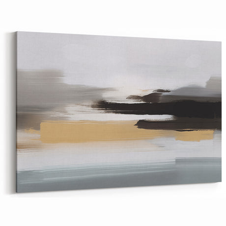 Minimalist Strokes and Lines Art with Neutral Tones – Abstract Canvas