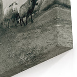 Goat Wall Art - Rustic Farm Animals Canvas Print for Wildlife Decor