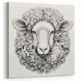 Elegant Sheep Wall Art - Intricate Canvas, Framed & Acrylic Decor