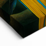 Tropical Parrots Wall Art - Serene Parrot Canvas for Nature Decor