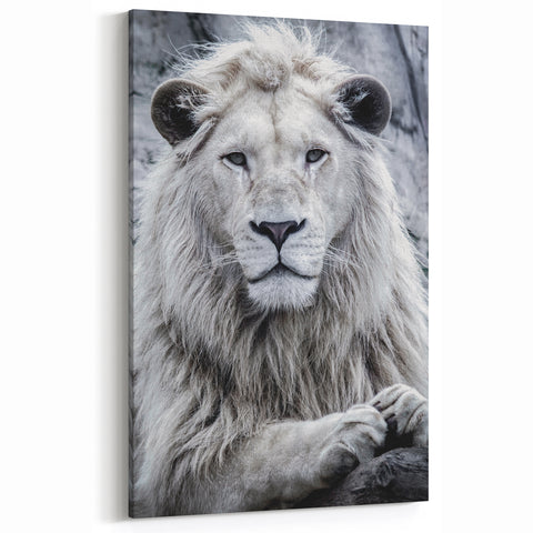 Majestic Lion Wall Art - Safari Wildlife Canvas Print