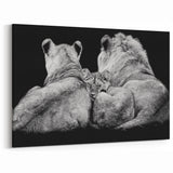 Family of Lions Wall Art - Wildlife Canvas Print