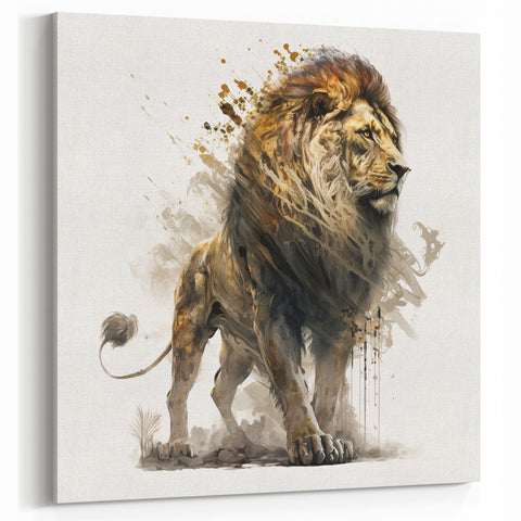 Majestic Lion Wall Art - Lion Canvas Print, Framed & Acrylic Options