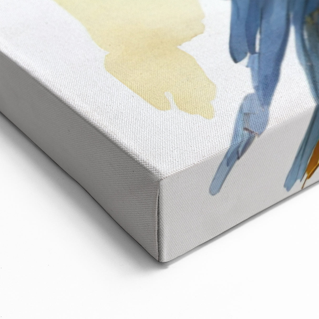 Watercolor Parrot Wall Art - Blue and Yellow Parrot Canvas Print