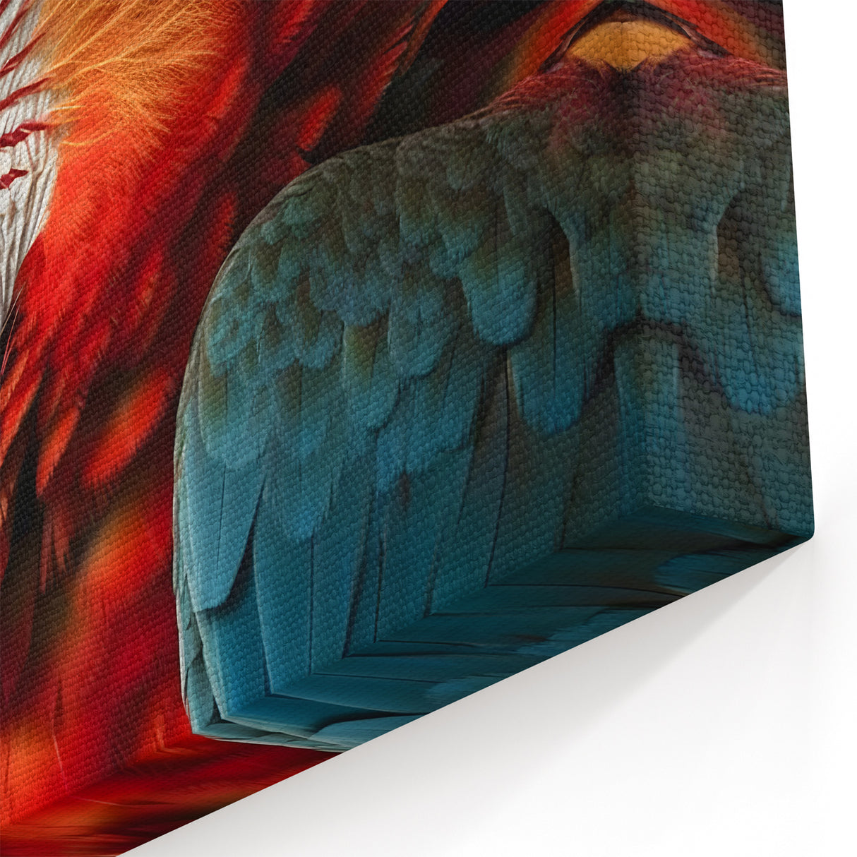 Majestic Scarlet Macaw Wall Art - Bold Parrot Canvas Print Decor