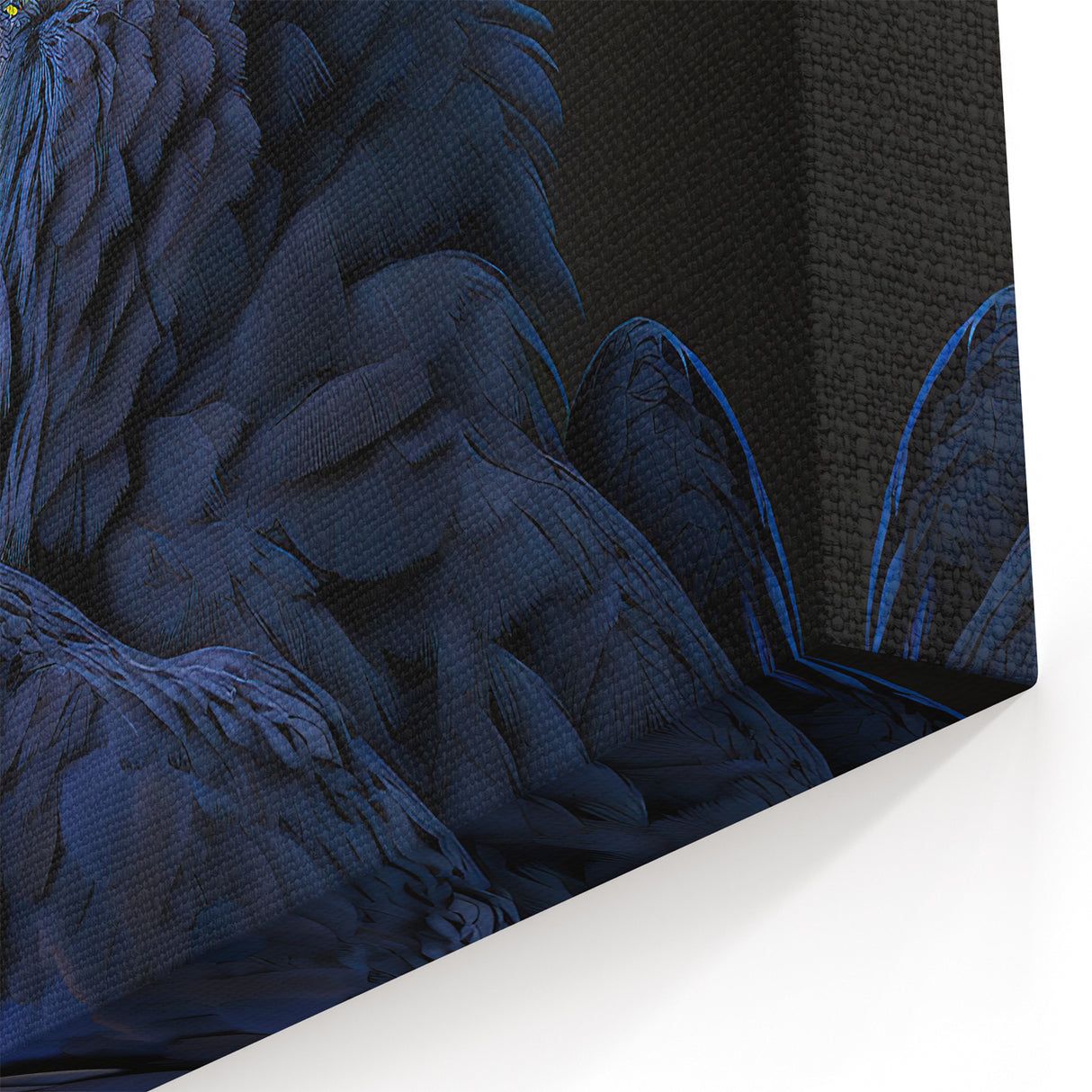 Striking Blue Macaw Wall Art - Elegant Parrot Canvas Print Decor