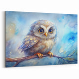 Charming Baby Owl Wall Art - Watercolor Owl Decor in Canvas & Prints