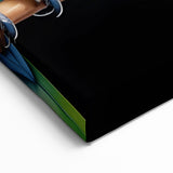 Colorful Parrot Quartet Wall Art - Vibrant Tropical Parrot Canvas Print