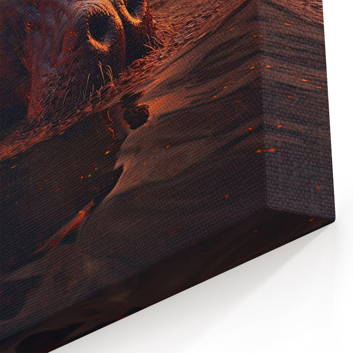 Majestic Hippo at Sunset - Wildlife Hippopotamus Canvas & Framed Art