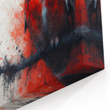 Bold Red Owl Wall Art - Striking Owl Canvas & Framed Prints for Decor