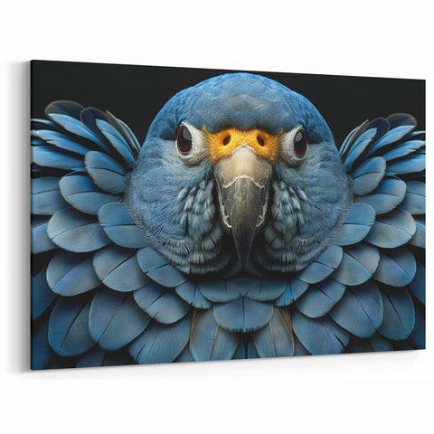 Majestic Blue Parrot Wall Art – Parrot Decor for Elegant Spaces