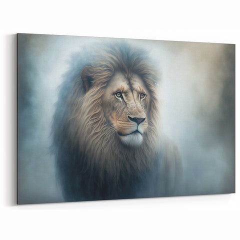 Majestic Lion Wall Art - Stunning Lion Canvas Print for Elegant Decor