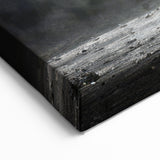 Dramatic Rhino in the Spotlight | Black & White Wildlife Canvas Art