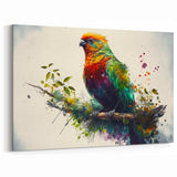 Vibrant Abstract Parrot Wall Art – Tropical Parrot Decor for Creative Spaces