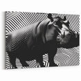 Abstract Hippopotamus Wall Art - Bold Safari Hippo Canvas & Print