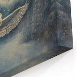 Moonlit Owl Wall Art - Mystical Owl in Flight Canvas & Framed Prints