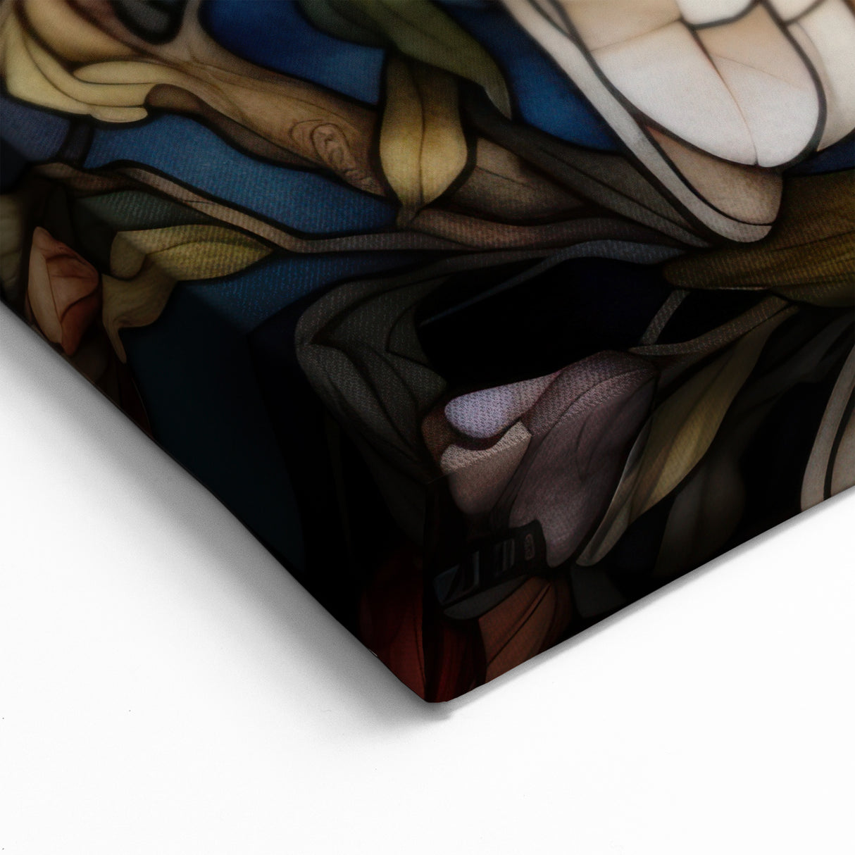 Stained Glass Owl Wall Art - Elegant Owl & Floral Canvas Prints