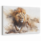 Dynamic Lion Wall Art - Bold Lion Canvas Print for Powerful Decor
