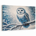 Winter Owl Wall Art - Serene Snowy Owl Canvas & Framed Prints