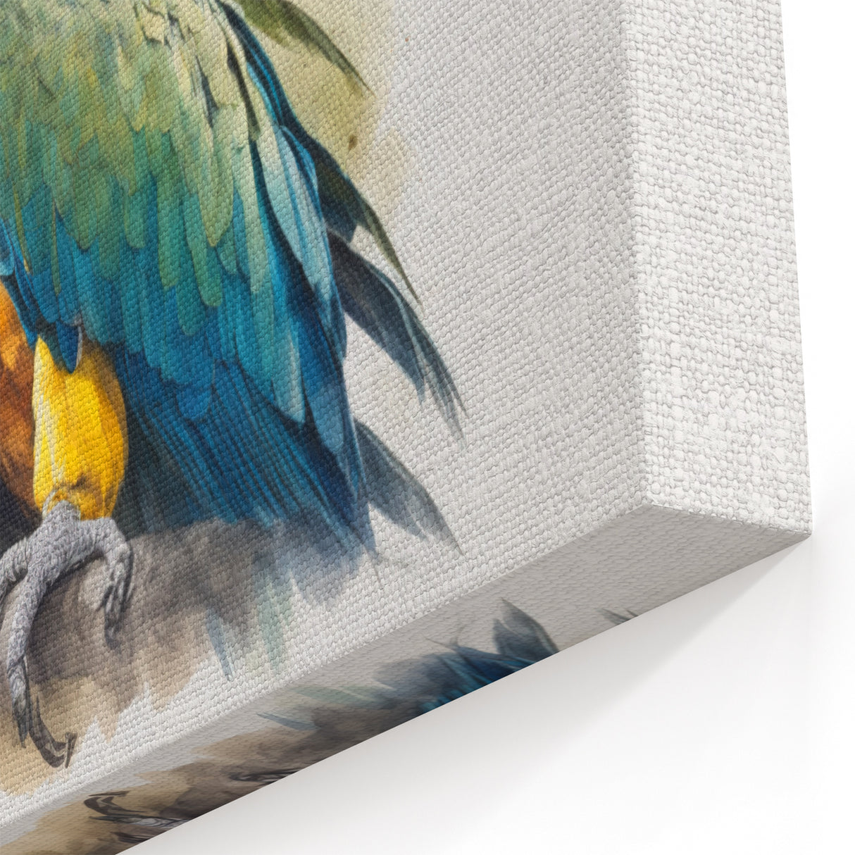 Blue and Gold Macaw Wall Art – Vibrant Tropical Bird Decor