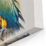 Blue and Gold Macaw Wall Art – Vibrant Tropical Bird Decor