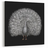 Elegant Peacock Wall Art - Stunning Peacock Print on Canvas & Acrylic