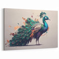 Vibrant Peacock Canvas Art - Stunning Peacock Wall Decor for Home