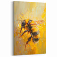 Vibrant Bee Wall Art - Bumblebee Canvas Print for Nature-Inspired Decor