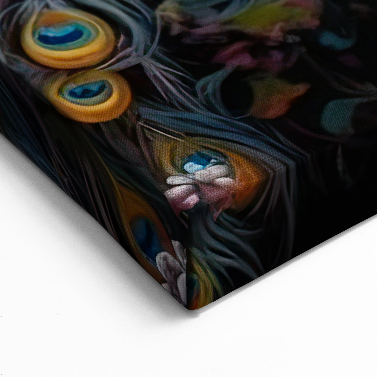 Majestic Peacock Pair Wall Art - Elegant Floral Peacock Canvas Decor