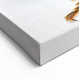 Close-Up Honeybee Wall Art - Minimalist Nature-Inspired Canvas Print