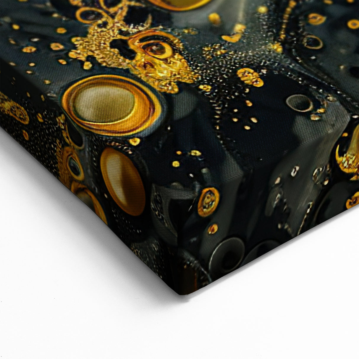 Bee Wall Decor - Luxurious Gold and Black Bee Art for Elegant Spaces