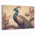 Vintage Peacock Wall Art - Elegant Peacock Decor Print