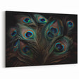 Close-Up Peacock Feather Art - Elegant and Vibrant Peacock Decor