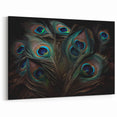 Close-Up Peacock Feather Art - Elegant and Vibrant Peacock Decor