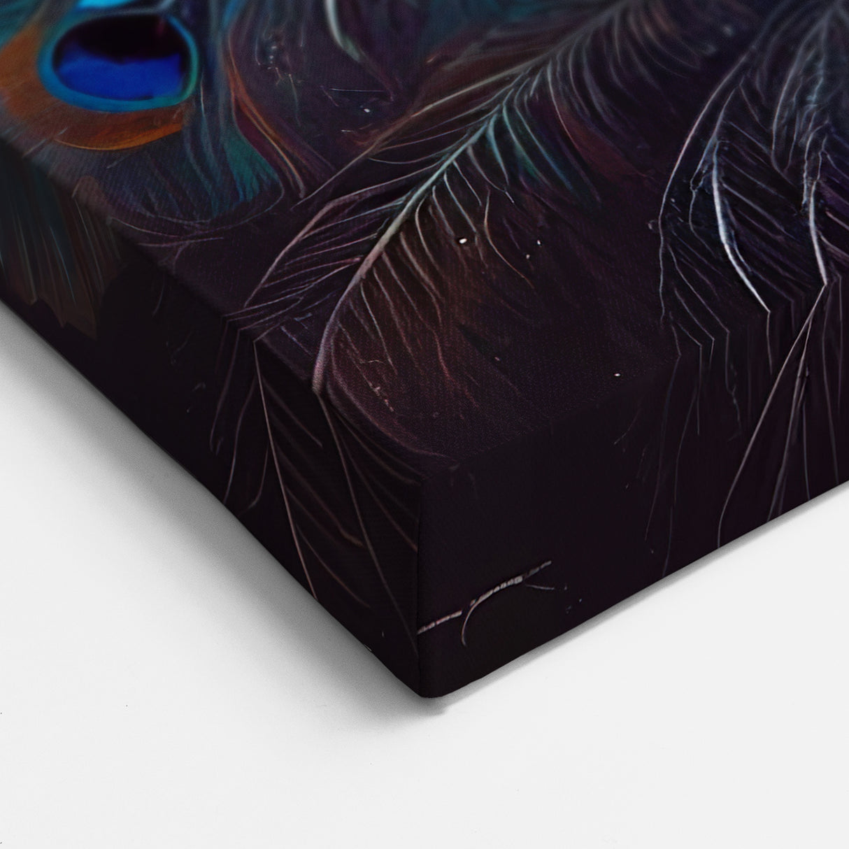 Vibrant Blue Peacock Wall Art - Stunning Peacock Decor Print