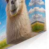Playful Llama Duo Wall Art - Fun Canvas & Framed Prints for Kids' Decor