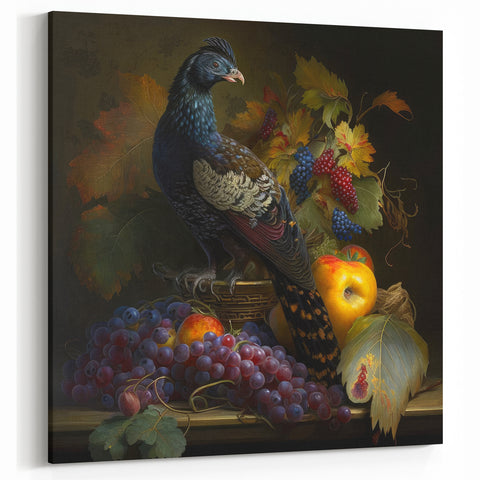 Luxurious Pheasant Still Life Wall Art - Classic Canvas & Print Decor