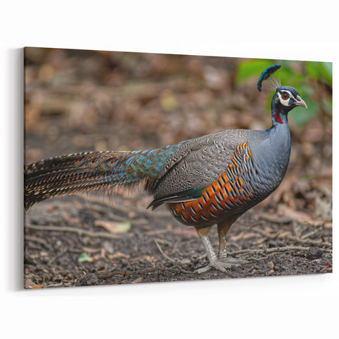 Exotic Pheasant Wall Art - Detailed Wildlife Canvas & Print Decor