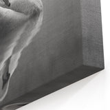 Elegant Swan Wall Art - Serene Black & White Swan Canvas Decor Print