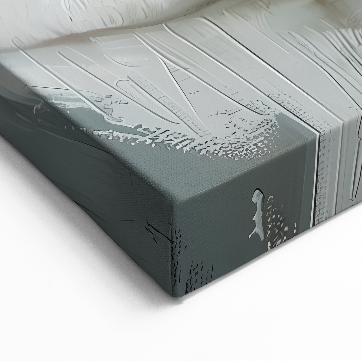 Romantic Swan Wall Art - Loving Swan Canvas Decor Print