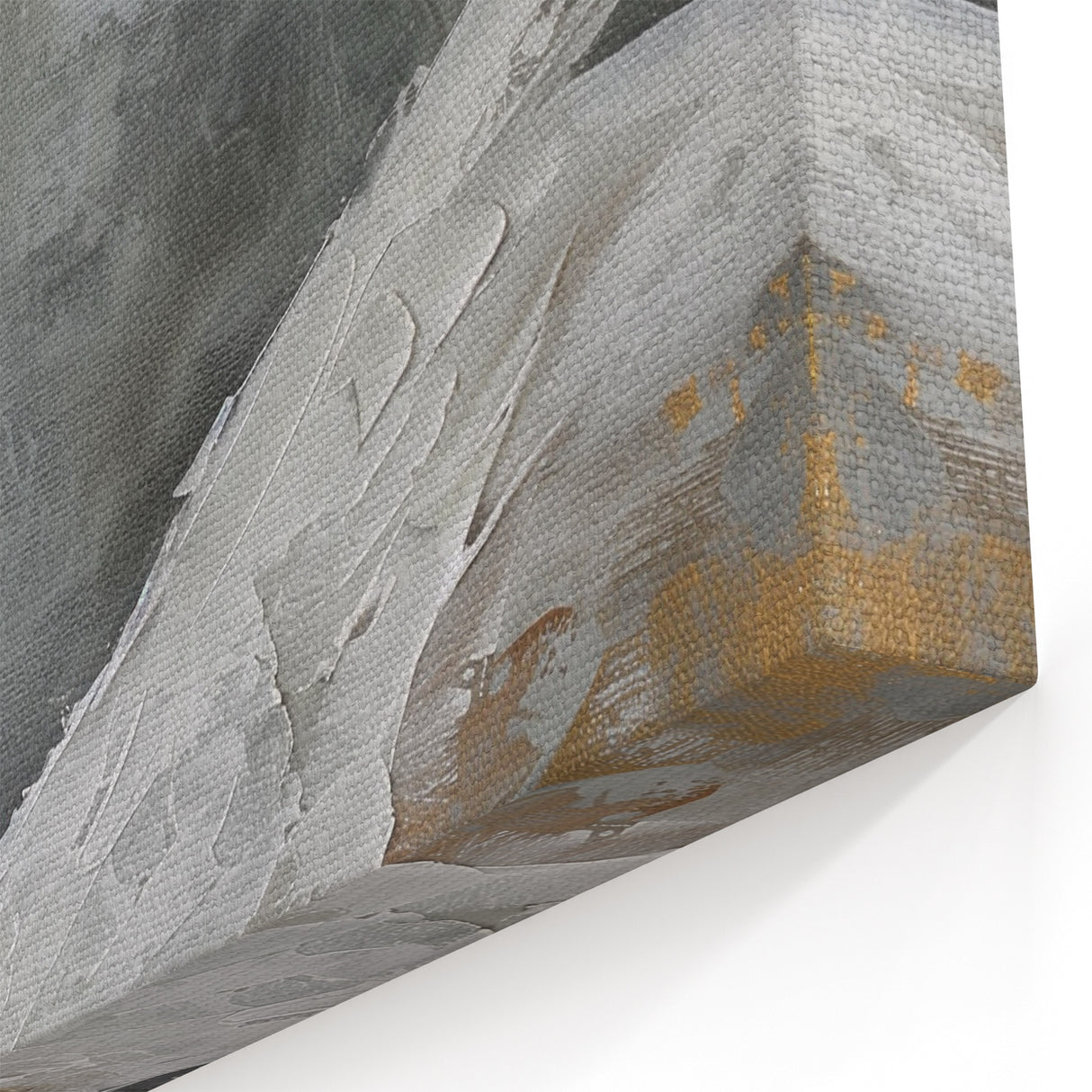 Textured Swan Wall Art - Elegant Swan Canvas Decor with Gold Highlights