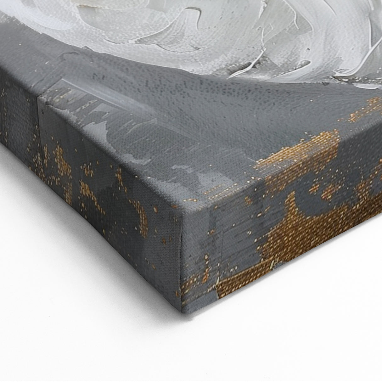 Textured Swan Wall Art - Elegant Swan Canvas Decor with Gold Highlights