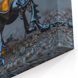 Elegant Beetle Wall Art - Black & Gold Insect Design on Canvas & Prints