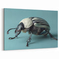 Chic Beetle Wall Art - Striped Insect Design on Canvas & Acrylic Prints