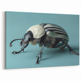 Chic Beetle Wall Art - Striped Insect Design on Canvas & Acrylic Prints
