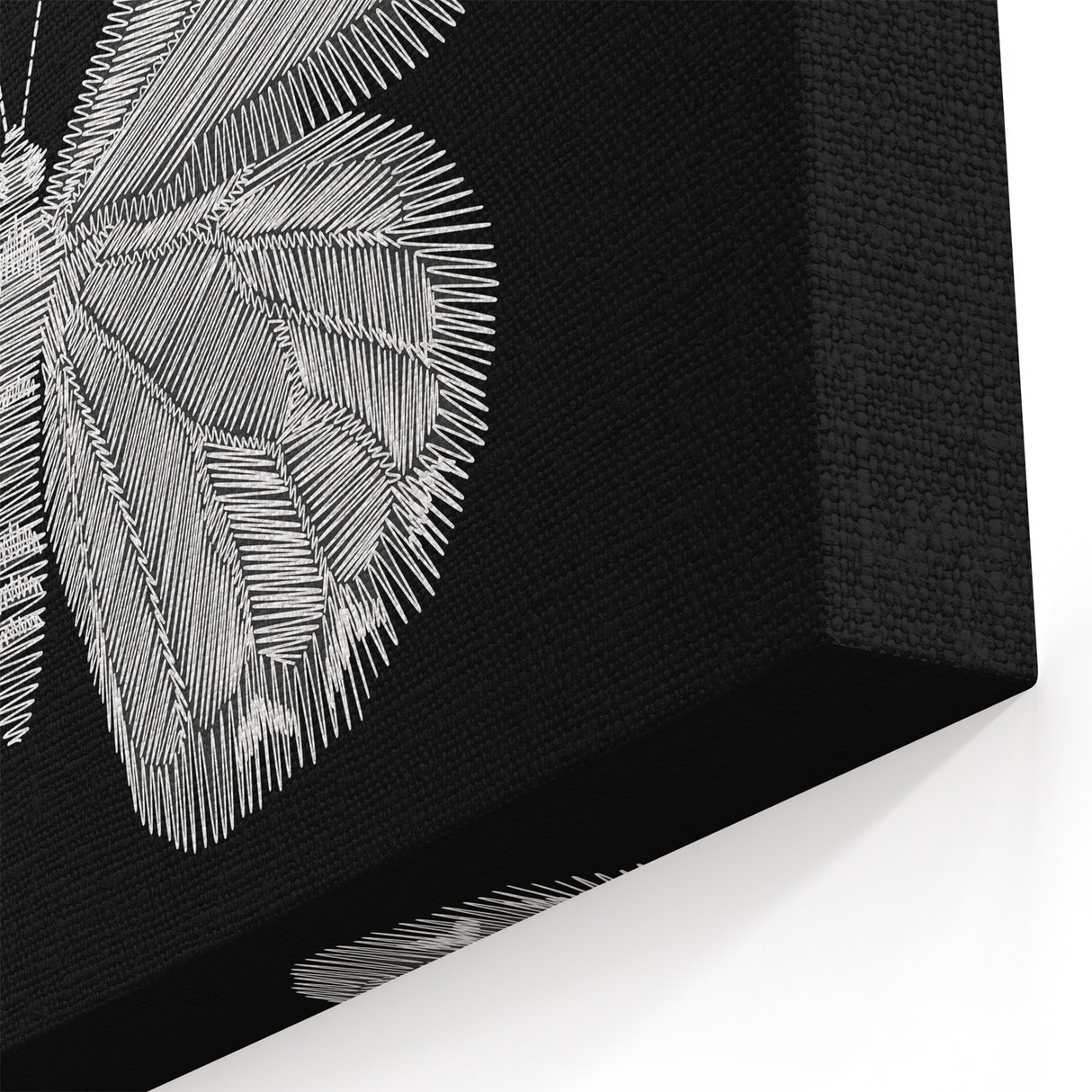 Elegant Butterfly Wall Art - Monochrome Canvas Print & Framed Decor